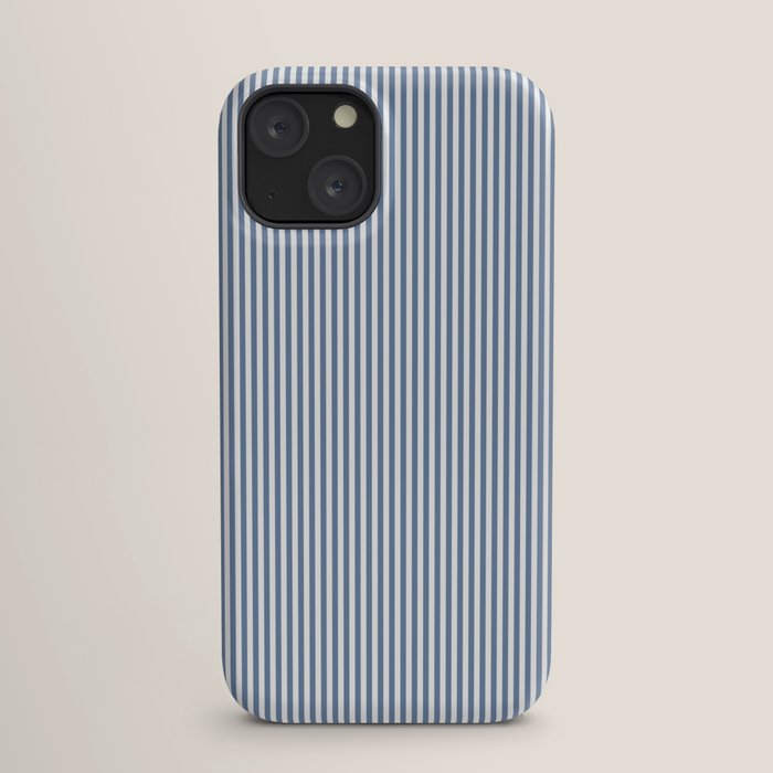 Blue Seersucker Stripe iPhone Case