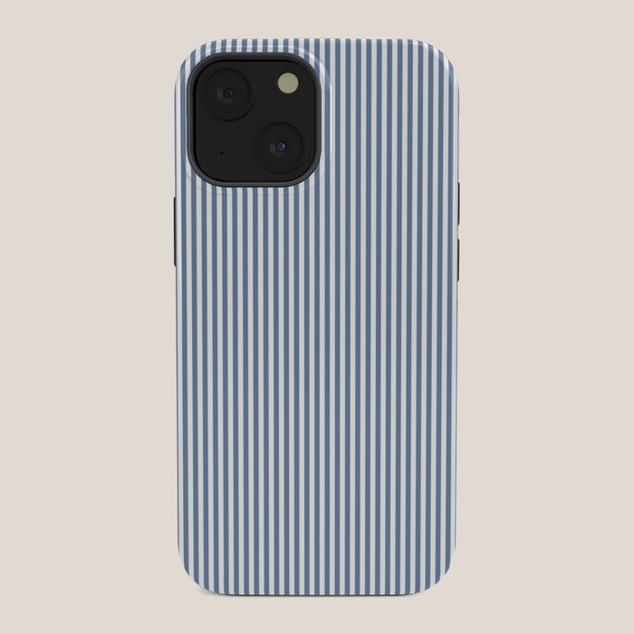 Blue Seersucker Stripe iPhone Case