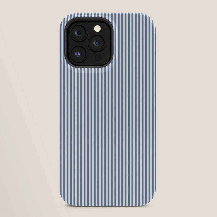 Blue Seersucker Stripe iPhone Case