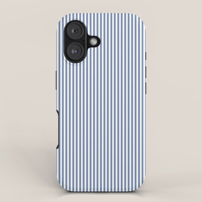 Blue Seersucker Stripe iPhone Case
