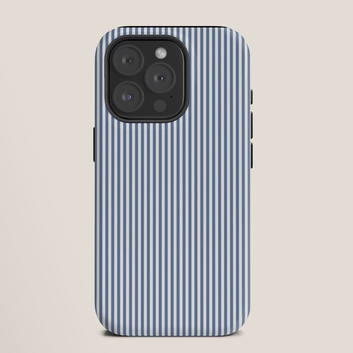 Blue Seersucker Stripe iPhone Case