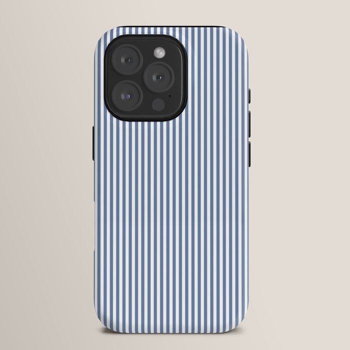 Blue Seersucker Stripe iPhone Case