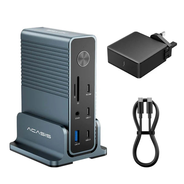 Acasis 15-in-1 4K 60Hz USB-C Desktop Docking Station for Laptop and PC