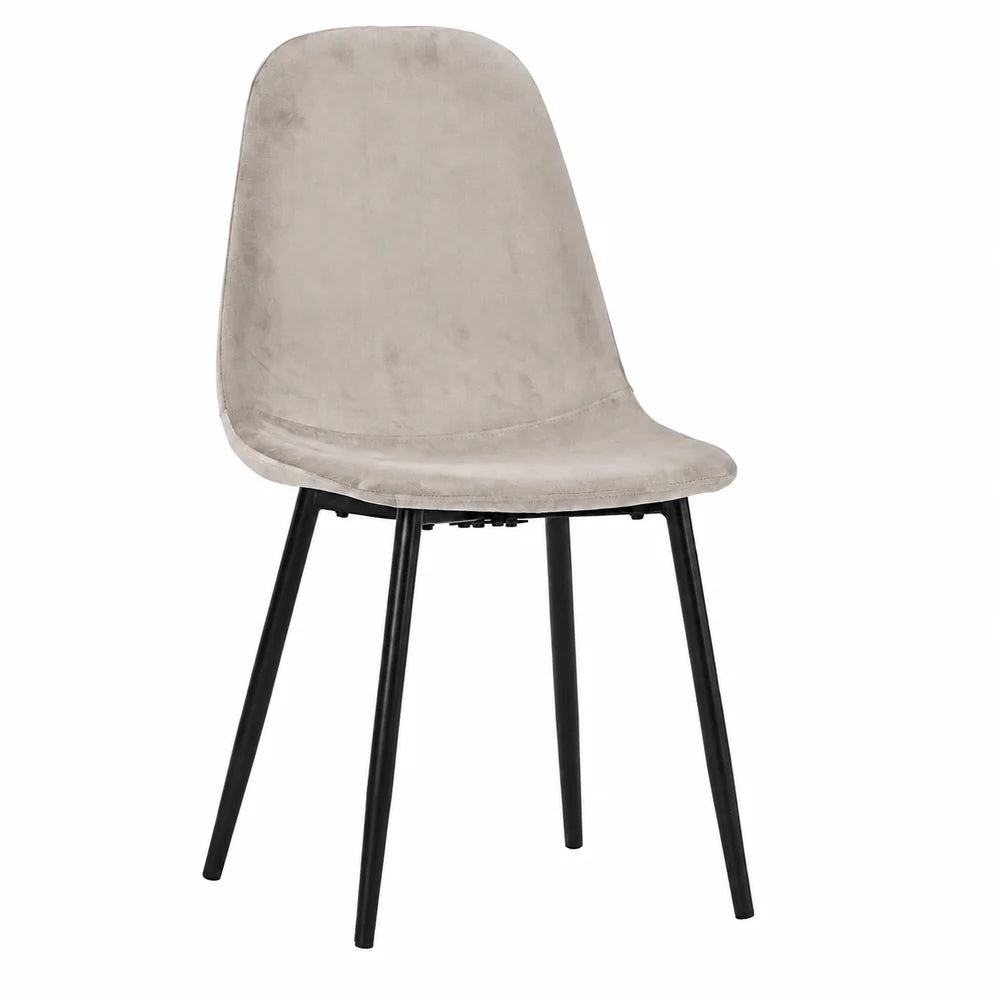 At Performance See all products Kitchen / Dining Room Table Set with 4 Chairs, Gray Sintered Stone Top and Velvet, 120x70 cm