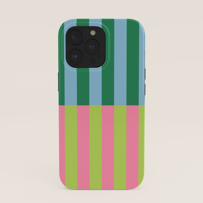 Vibrant Stripe Design: Modern Colorful Pattern for Dynamic Visuals iPhone Case