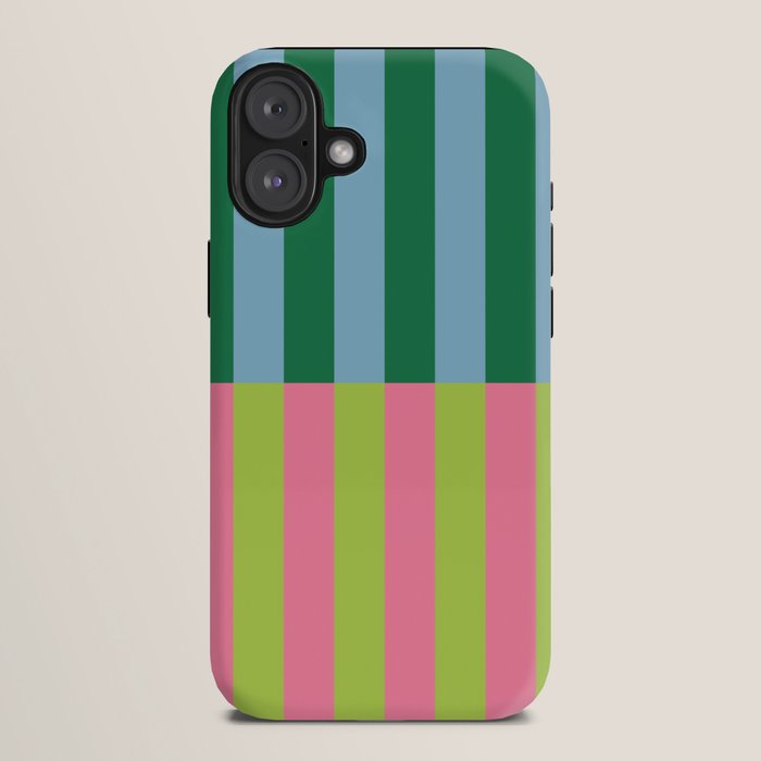 Vibrant Stripe Design: Modern Colorful Pattern for Dynamic Visuals iPhone Case