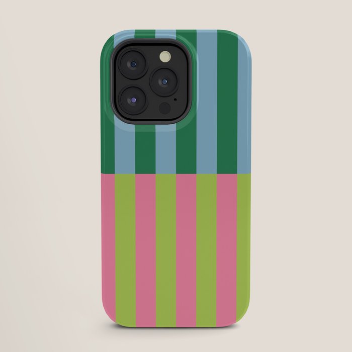 Vibrant Stripe Design: Modern Colorful Pattern for Dynamic Visuals iPhone Case