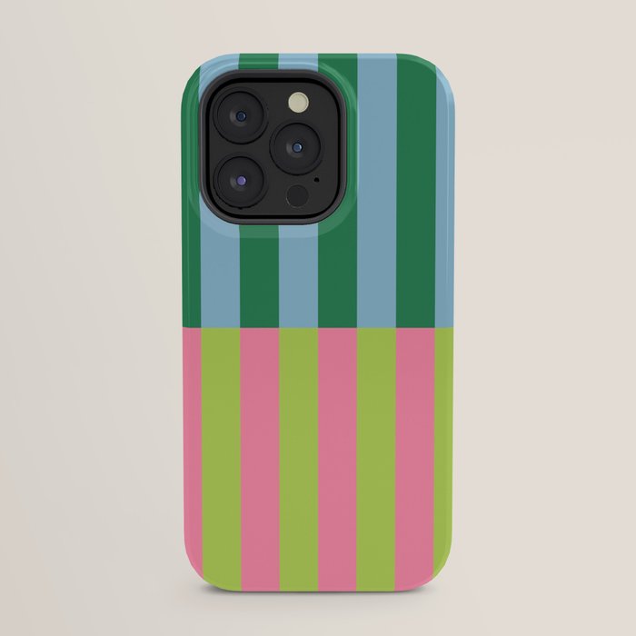 Vibrant Stripe Design: Modern Colorful Pattern for Dynamic Visuals iPhone Case