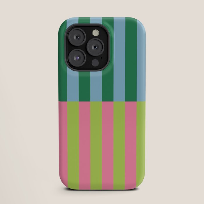 Vibrant Stripe Design: Modern Colorful Pattern for Dynamic Visuals iPhone Case