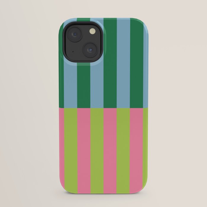 Vibrant Stripe Design: Modern Colorful Pattern for Dynamic Visuals iPhone Case