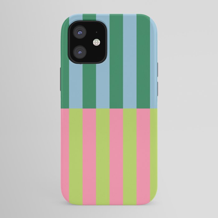 Vibrant Stripe Design: Modern Colorful Pattern for Dynamic Visuals iPhone Case