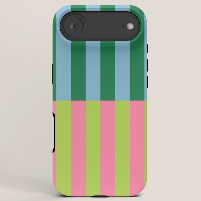 Vibrant Stripe Design: Modern Colorful Pattern for Dynamic Visuals iPhone Case