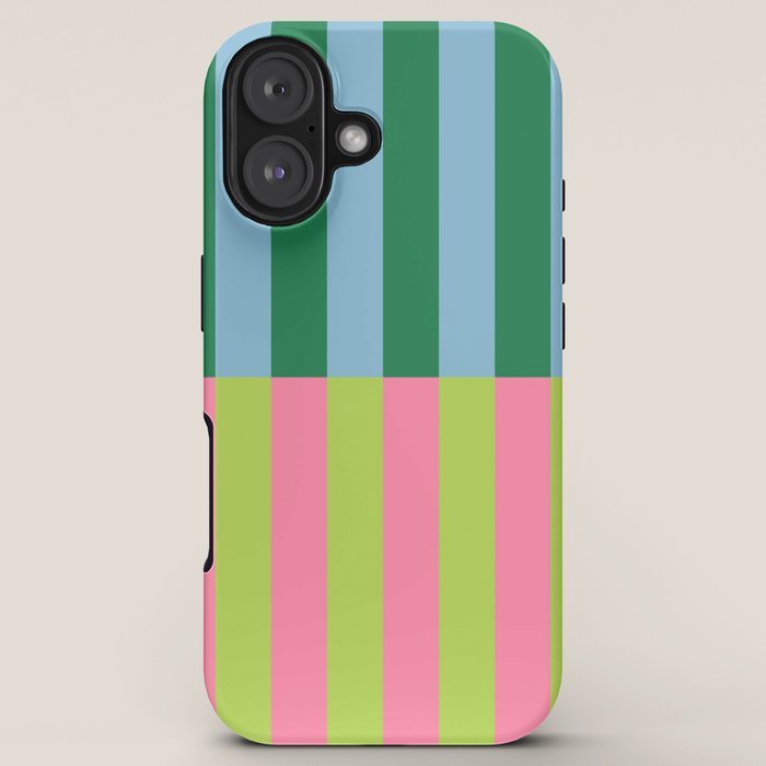 Vibrant Stripe Design: Modern Colorful Pattern for Dynamic Visuals iPhone Case