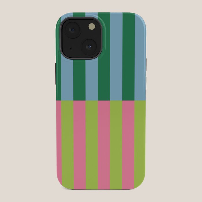 Vibrant Stripe Design: Modern Colorful Pattern for Dynamic Visuals iPhone Case
