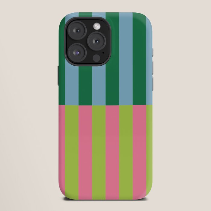 Vibrant Stripe Design: Modern Colorful Pattern for Dynamic Visuals iPhone Case
