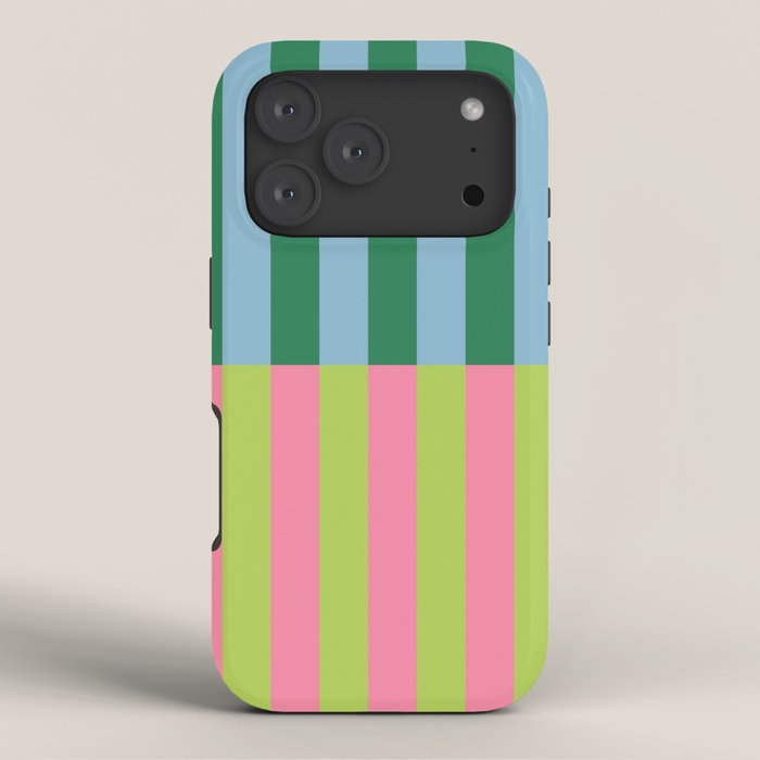 Vibrant Stripe Design: Modern Colorful Pattern for Dynamic Visuals iPhone Case