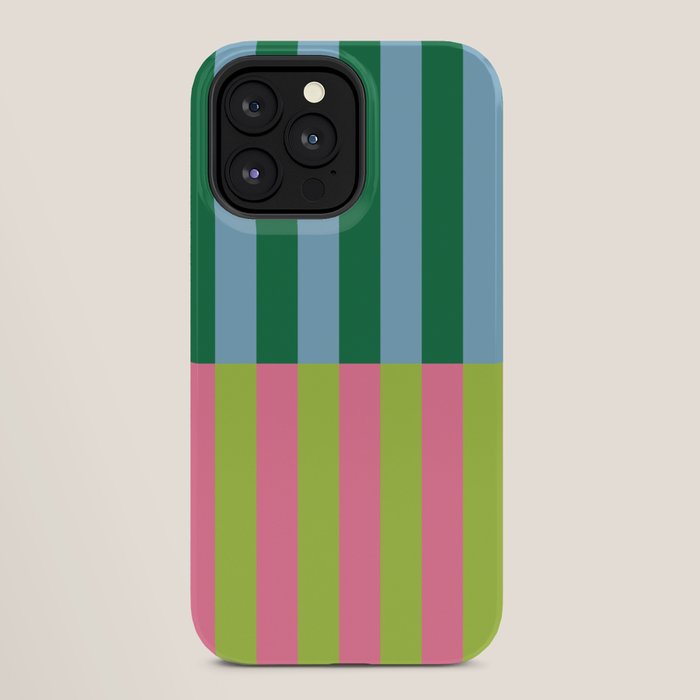 Vibrant Stripe Design: Modern Colorful Pattern for Dynamic Visuals iPhone Case