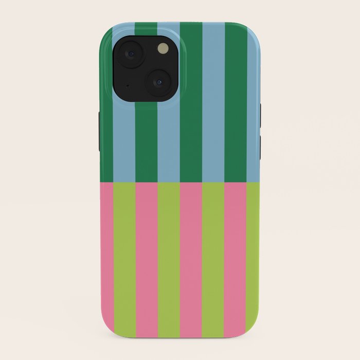 Vibrant Stripe Design: Modern Colorful Pattern for Dynamic Visuals iPhone Case