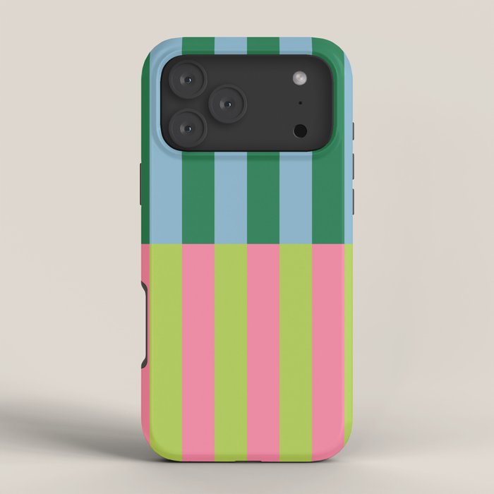 Vibrant Stripe Design: Modern Colorful Pattern for Dynamic Visuals iPhone Case
