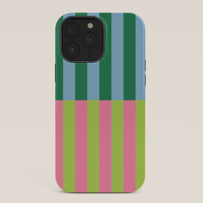Vibrant Stripe Design: Modern Colorful Pattern for Dynamic Visuals iPhone Case
