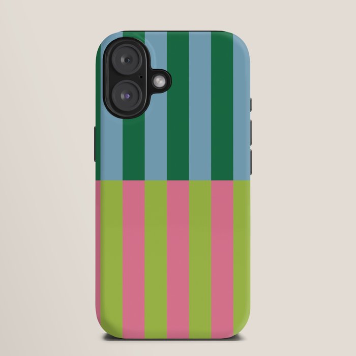 Vibrant Stripe Design: Modern Colorful Pattern for Dynamic Visuals iPhone Case