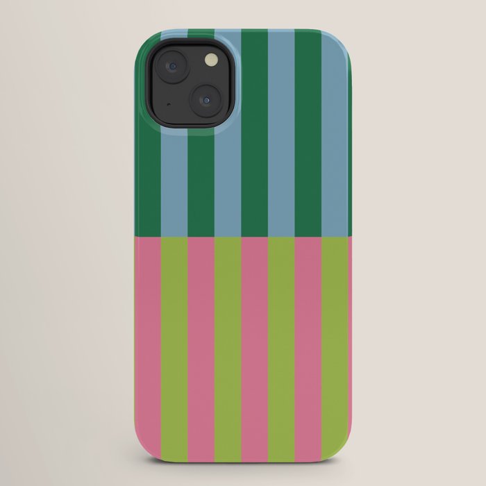 Vibrant Stripe Design: Modern Colorful Pattern for Dynamic Visuals iPhone Case