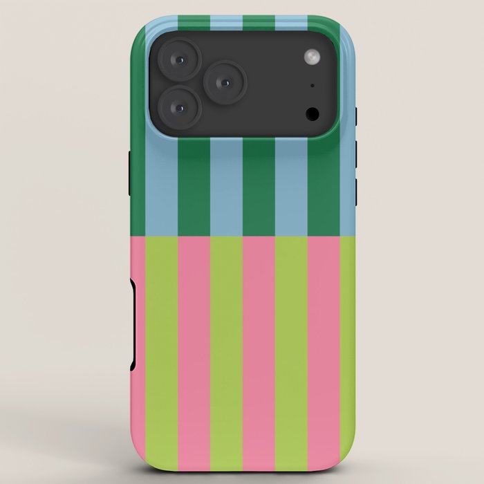 Vibrant Stripe Design: Modern Colorful Pattern for Dynamic Visuals iPhone Case