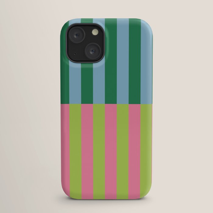 Vibrant Stripe Design: Modern Colorful Pattern for Dynamic Visuals iPhone Case