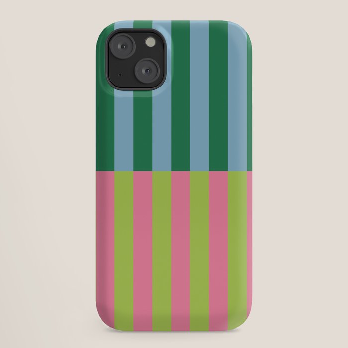Vibrant Stripe Design: Modern Colorful Pattern for Dynamic Visuals iPhone Case