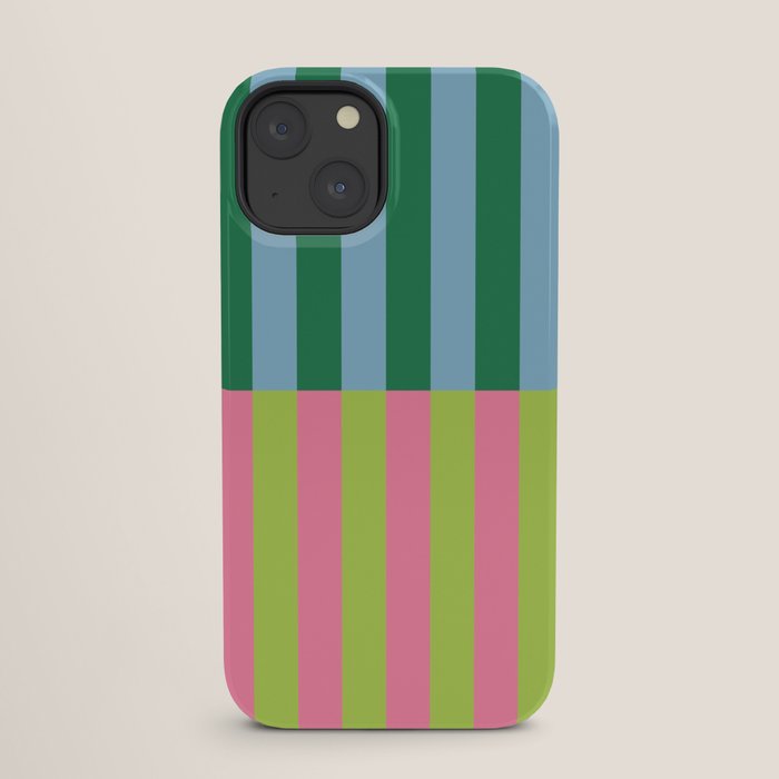 Vibrant Stripe Design: Modern Colorful Pattern for Dynamic Visuals iPhone Case