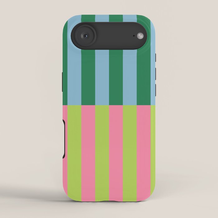 Vibrant Stripe Design: Modern Colorful Pattern for Dynamic Visuals iPhone Case