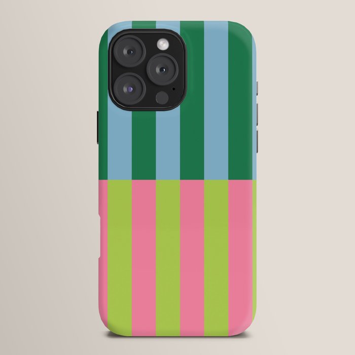 Vibrant Stripe Design: Modern Colorful Pattern for Dynamic Visuals iPhone Case