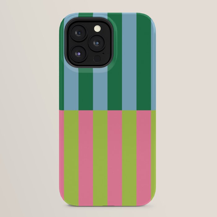 Vibrant Stripe Design: Modern Colorful Pattern for Dynamic Visuals iPhone Case