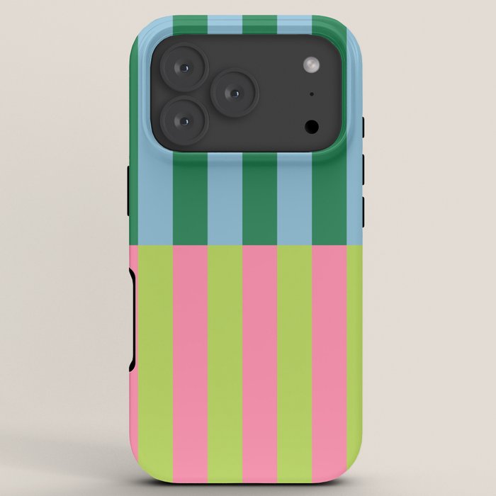 Vibrant Stripe Design: Modern Colorful Pattern for Dynamic Visuals iPhone Case