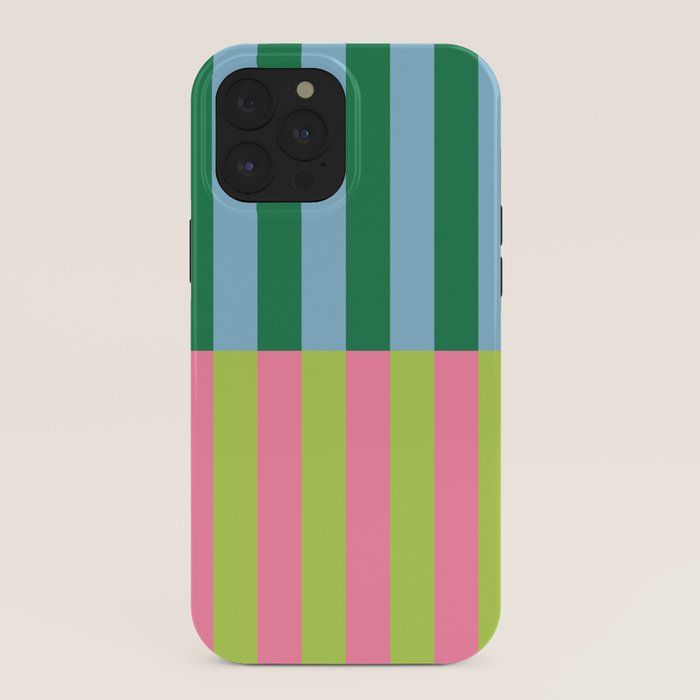 Vibrant Stripe Design: Modern Colorful Pattern for Dynamic Visuals iPhone Case