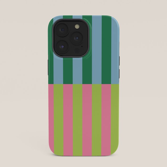 Vibrant Stripe Design: Modern Colorful Pattern for Dynamic Visuals iPhone Case