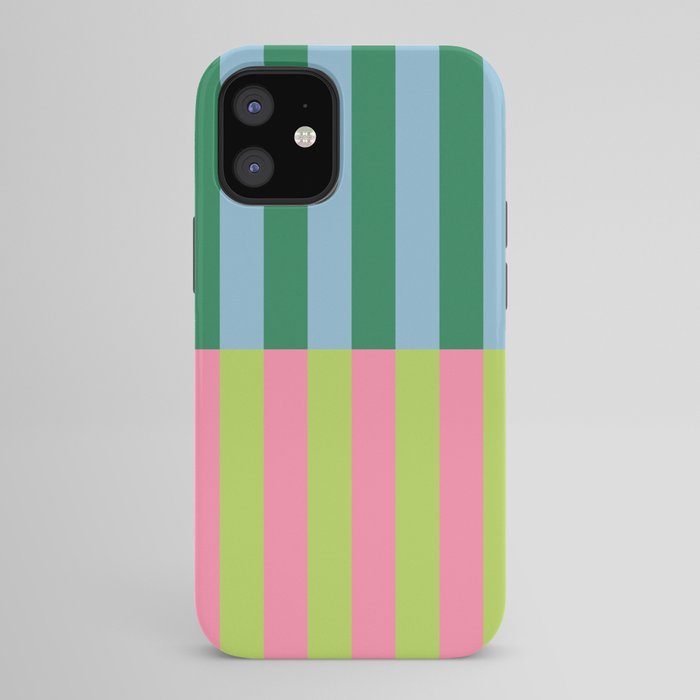 Vibrant Stripe Design: Modern Colorful Pattern for Dynamic Visuals iPhone Case