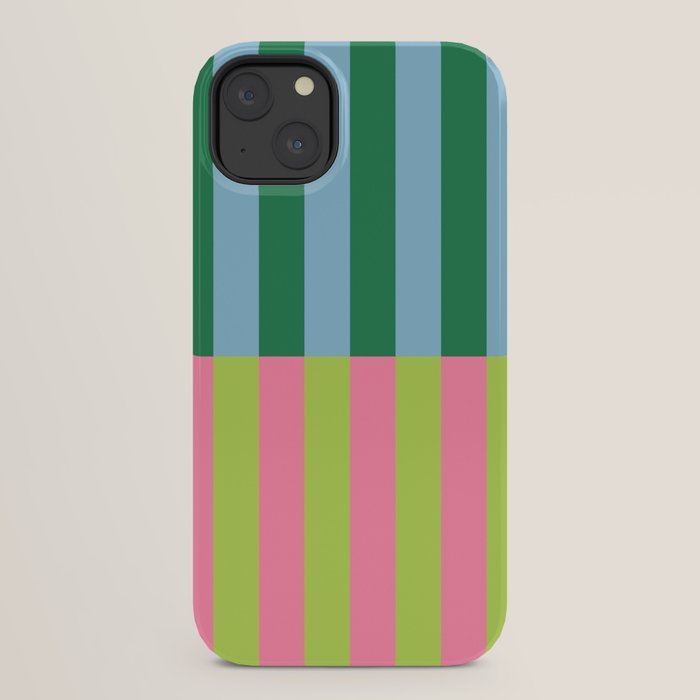 Vibrant Stripe Design: Modern Colorful Pattern for Dynamic Visuals iPhone Case