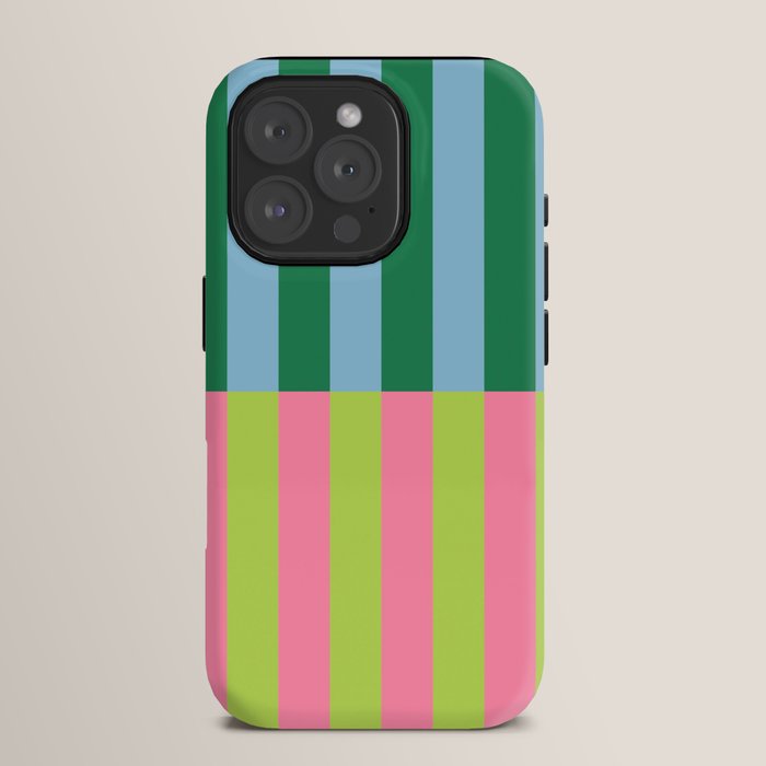 Vibrant Stripe Design: Modern Colorful Pattern for Dynamic Visuals iPhone Case