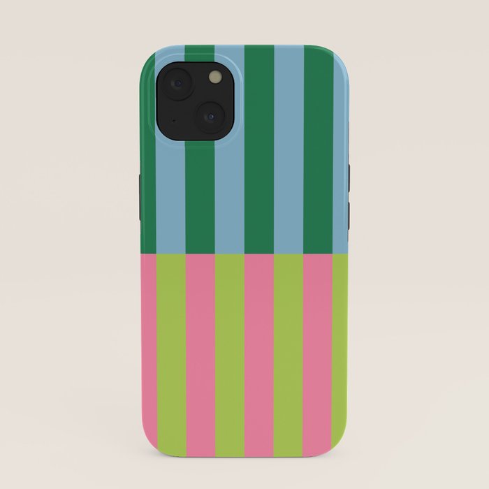 Vibrant Stripe Design: Modern Colorful Pattern for Dynamic Visuals iPhone Case