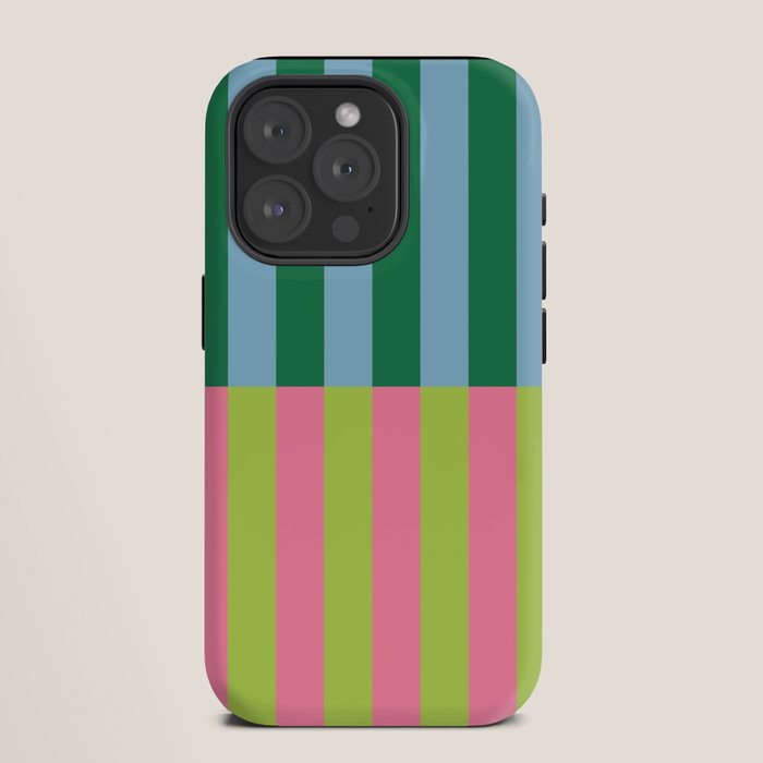 Vibrant Stripe Design: Modern Colorful Pattern for Dynamic Visuals iPhone Case