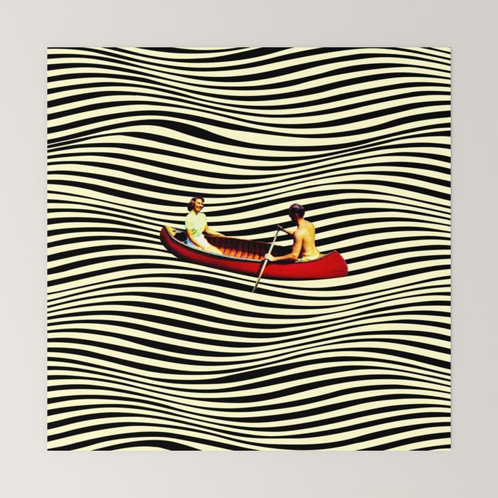 Illusionary Boat Ride Mini Art Print