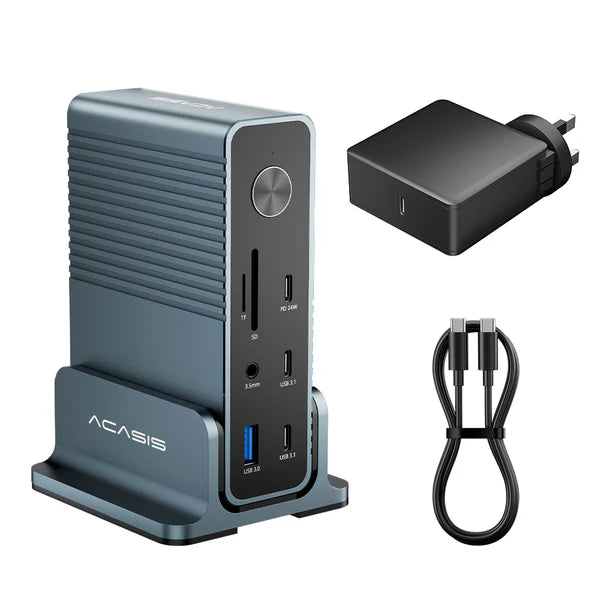 Acasis 15-in-1 4K 60Hz USB-C Desktop Docking Station for Laptop and PC