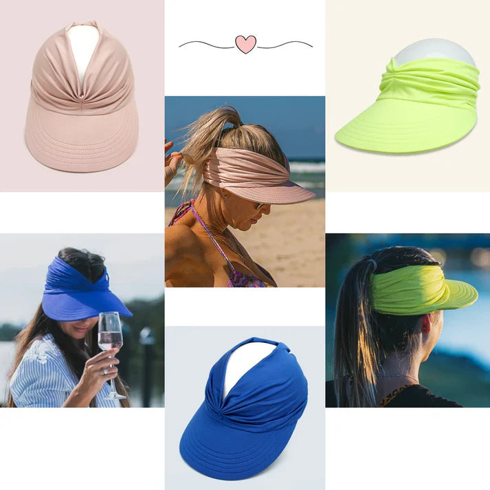 🔥Women's visor cap with UPF 50+ UV protection