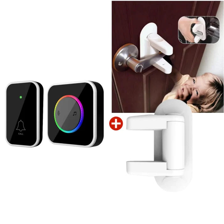 Wireless Doorbell with 7-Color LED Light