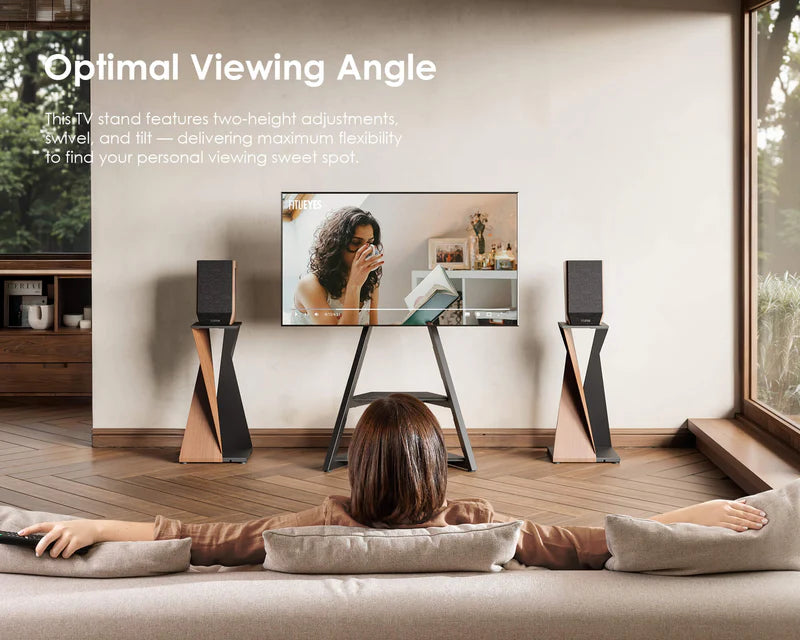 Eiffel FT65 Floor TV Stand with Wheels