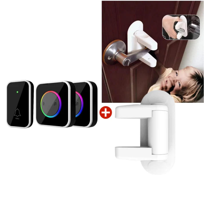Wireless Doorbell with 7-Color LED Light