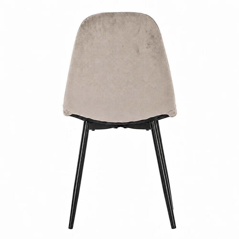 At Performance See all products Kitchen / Dining Room Table Set with 4 Chairs, Gray Sintered Stone Top and Velvet, 120x70 cm
