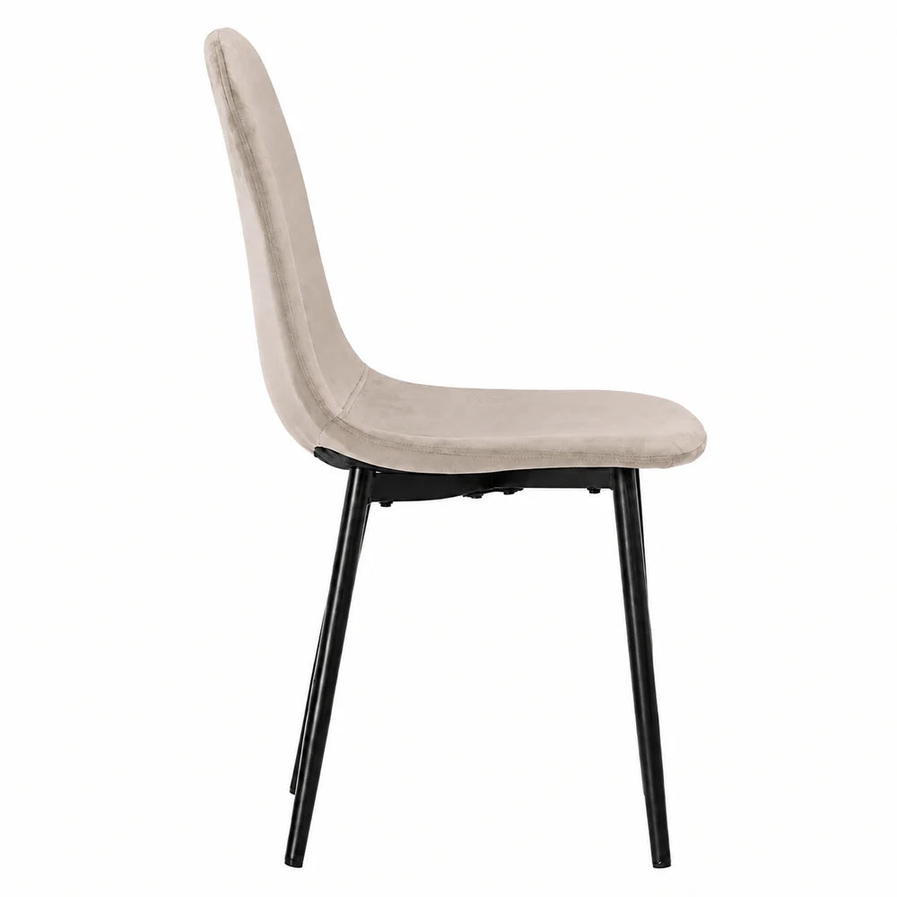 At Performance See all products Kitchen / Dining Room Table Set with 4 Chairs, Gray Sintered Stone Top and Velvet, 120x70 cm