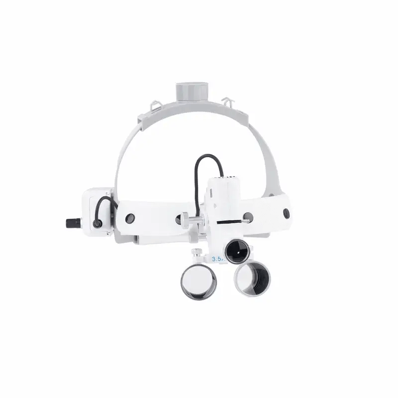Dental Surgical Loupes 2.5X/3.5X with 5W LED Headlight + Extra Battery